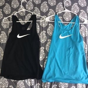 Black and Blue Dri-Fit Nike Tank Tops!